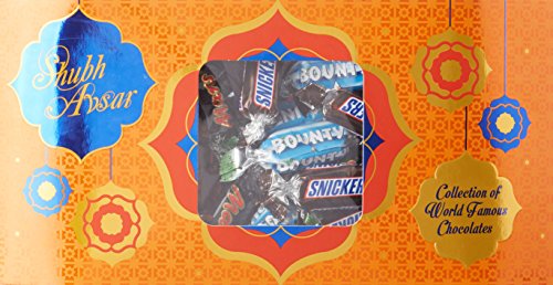India Desire : Buy Snickers Mars Bounty Chocolates Mixed Miniatures Diwali Gift Pack 150g at Rs 184 from Amazon
