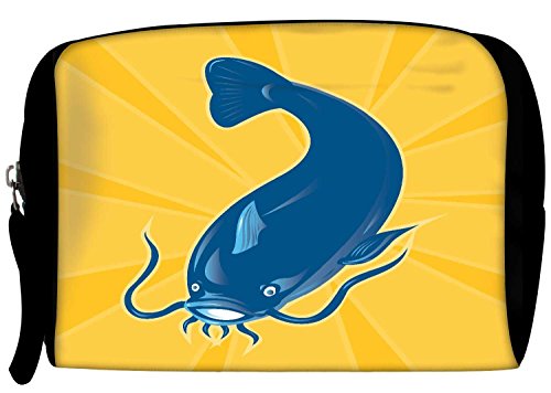 India Desire : Buy Snoogg angry catfish swimming down Travel Buddy Toiletry Bag at Rs. 29 from Amazon