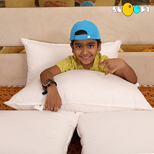 India Desire : Buy Snoopy Fiber Filled 5 Piece Pillow Set - 17" x 27", Antique White at Rs. 249 from Amazon