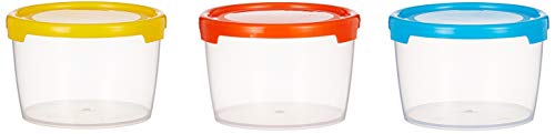 India Desire : Buy Solimo Plastic Storage Container Set, 300ml, Set of 3, Multicolour at Rs. 99 from Amazon