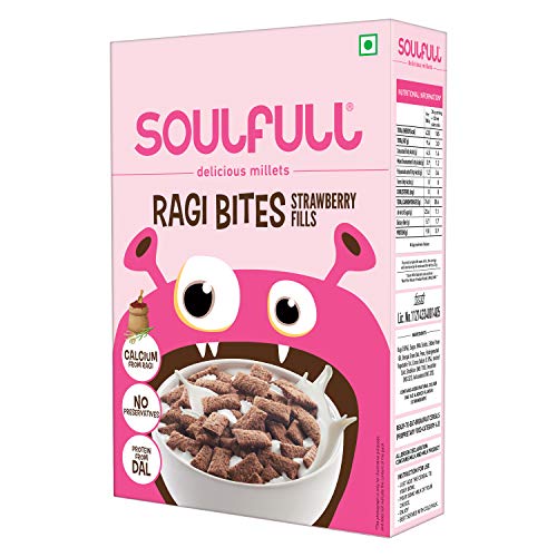 India Desire : Buy Soulfull Strawberry Fills - Ragi Bites Large 250gm at Rs. 123 from Amazon
