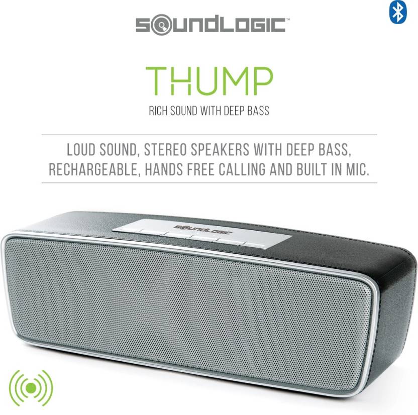 India Desire : Buy SoundLogic Thump Speaker Bluetooth Mobile/Tablet Speaker at Rs. 999 from Flipkart [Regular Price Rs 1799]