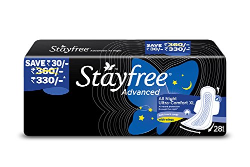 India Desire : Buy Stayfree Advanced XL All Night Sanitary napkins (28 Count) at Rs. 199 from Amazon [Selling Price Rs 313]