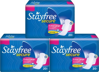India Desire : Buy Stayfree Secure Cottony Soft Sanitary Pad (Pack of 60) at Rs. 189 from Flipkart [MRP Rs 330]