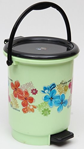 India Desire : Buy Sunshine Plastic Dustbin, 10 Liters/Small, Light Green at Rs. 255 from Amazon
