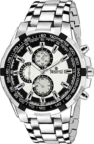India Desire : Buy Swisstyle Anolog White Dial Men Watch-SS-GR198-WHT-CH at Rs. 199 from Amazon
