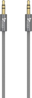 India Desire : Buy Syska CCAA60-GY 1.5 m AUX Cable(Compatible with Android Phone, Grey) at Rs. 99 from Flipkart [Regular Price Rs 299]