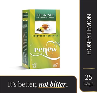 India Desire : Buy TE-A-ME Honey Lemon Green Tea Bags (Pack of 25) at Rs. 75 from Amazon [Regular Price Rs 120]
