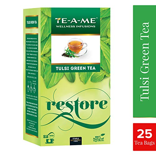 India Desire : Buy TE-A-ME Natural Tulsi Green Tea Bags (Pack of 25) at Rs. 80 from Amazon