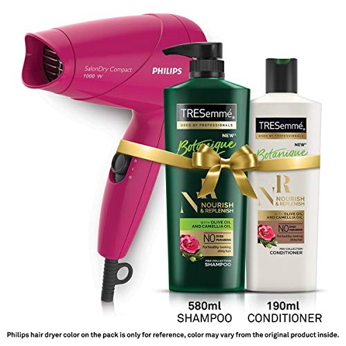 India Desire : Buy TRESemme Nourish & Replenish Shampoo 580ml & Conditioner 190ml Combo Pack + Philips Hair Dryer at Rs. 797 from Amazon