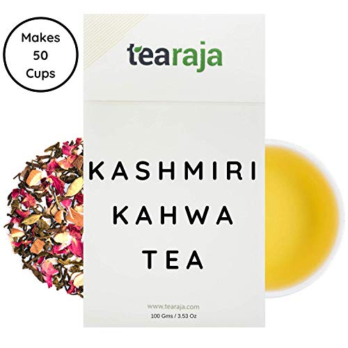 India Desire : Buy Tearaja Kashmiri Kahwa Green Tea, 100g at Rs. 299 from Amazon [Regular Price Rs 399]
