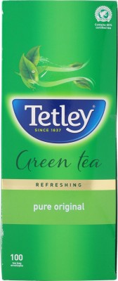 India Desire : Buy Tetley Pure Original Green Tea Bags Box(100 Bags) at Rs. 188 from Flipkart [Regular Price Rs 470]