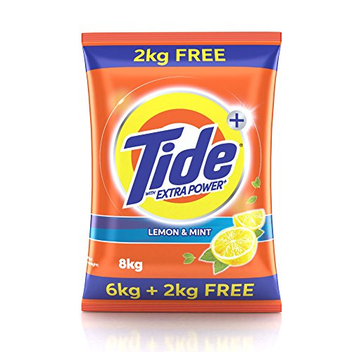 India Desire : Buy Tide Plus Extra Power Detergent Washing Powder - 6 kg (Lemon and Mint) with Free Detergent Powder - 2 kg at Rs. 595 from Amazon [Selling Price Rs 637]