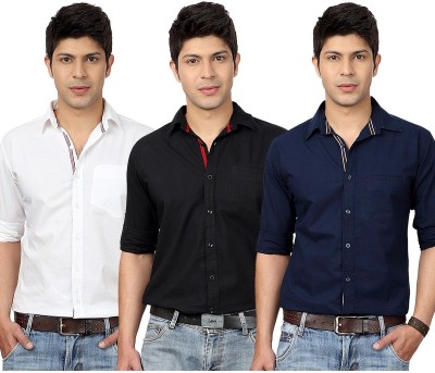 India Desire : Flipkart Loot: Buy Top Notch Mens Solid Casual (Pack Of 3) Shirts Worth Rs 2999 at Rs. 458 Only