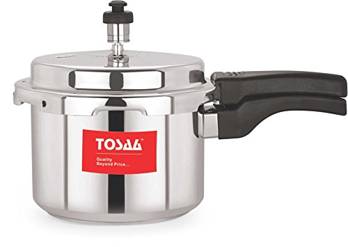 India Desire : Buy Tosaa Ultra Delux Aluminium Pressure Cooker, 3 litres, Silver at Rs. 399 from Amazon [Regular Price Rs 699]