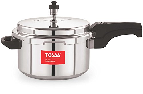 India Desire : Buy Tosaa Ultra Delux Aluminium Pressure Cooker, 5 litres, Silver at Rs. 658 from Amazon [Regular Price Rs 910]