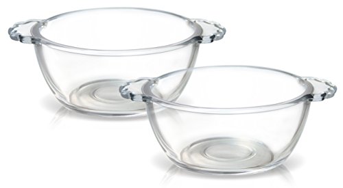 India Desire : Buy Treo by Milton Glass Dessert Bowl with Handle, 260ml, Set of 2, Transparent at Rs. 99 from Amazon