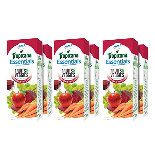 India Desire : Buy Tropicana Juice, Mixed Fruit, 200ml Pack of 4 + Essentials Fruits and Veggies, 200ml Pack of 2 at Rs. 90 from Amazon