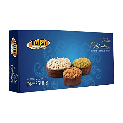 India Desire : Buy Tulsi Diwali Festive Pack, 300g (Almonds, Cashews and Resins) at Rs. 208 from Amazon [Regular Price Rs 445]