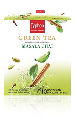 India Desire : Buy Typhoo Plain Green Tea, 20g (10 Tea Bags) at Rs. 48 from Amazon [Regular Price Rs 73]