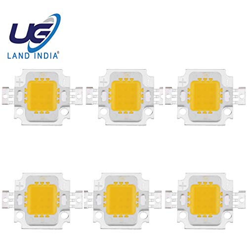 India Desire : Buy UG LAND INDIA 6 Pics 10W White High Power LED SMD Bead Chips Ceiling Wall Bulb Light Lamp DC 12V at Rs. 119 from Amazon