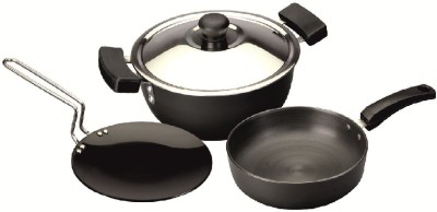 India Desire : Buy Usha Shriram Hard Anodised Combo Set of 3 Induction Bottom Cookware Set at Rs. 1469 from Flipkart [Regular price Rs 2537]
