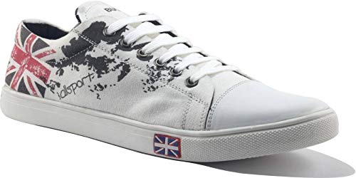 India Desire : Buy VAZEE Men's Sneaker Shoes White Graphic Printed Canvas Stylish Footwear/Synthetic at Rs. 249 from Amazon [Regular Price Rs 799]