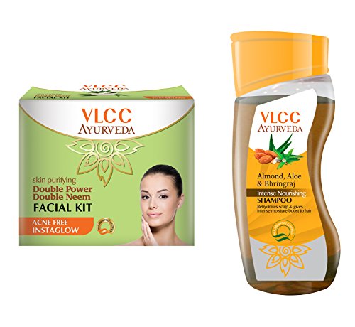 India Desire : Buy VLCC Double Neem Facial Kit and Ayurveda Shampoo Combo at Rs. 162 from Amazon [MRP Rs 270]