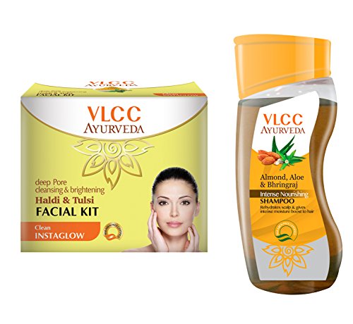 India Desire : Buy VLCC Haldi Tulsi Facial Kit and Ayurveda Shampoo Combo at Rs. 102 from Amazon [MRP Rs 270]