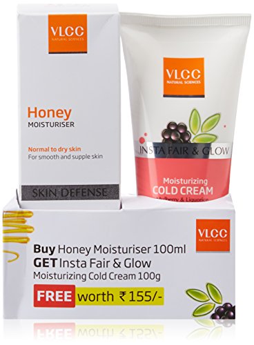 India Desire : Buy VLCC Honey Moisturizer, 100ml with Free Cold Cream, 100g at Rs. 150 from Amazon