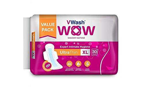 India Desire : Buy VWash Wow Sanitary Napkin Ultra Thin - 30 Count (Extra Large) at Rs. 159 from Amazon