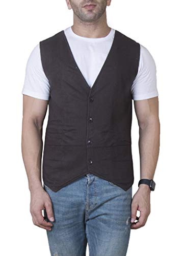 India Desire : Buy Veirdo Mens Cotton Fleece Closed Front Waistcoat at Rs. 199 from Amazon