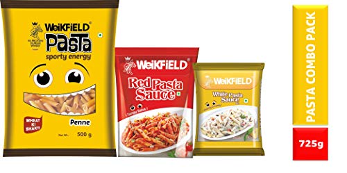 India Desire : Buy Weikfield Penne Pasta Combo Pack, 500g with Free Red Pasta Sauce, 200g and White Pasta Sauce, 25g at Rs. 125 from Amazon