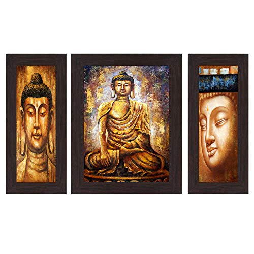 India Desire : Buy Wens Guatam Buddha MDF Wall Art (30 cm x 34 cm x 1.5 cm, Set of 3, WSP-4123) at Rs. 136 from Amazon