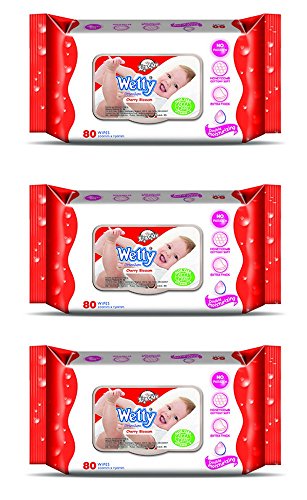 India Desire : Buy Wetty Premium Wet Wipes - Cherry Blossom (80 + 80 + 80 Count) at Rs. 195 from Amazon [Regular Price Rs 398]