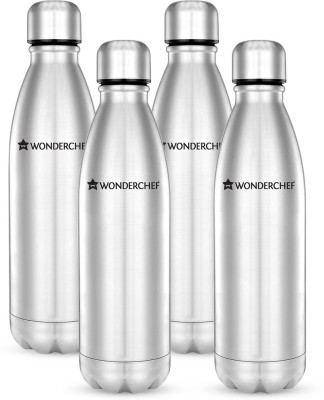 India Desire : Buy Wonderchef Hydro-Bot single wall 1000 ml Bottle(Pack of 4, Silver) at Rs. 1149 from Flipkart [MRP Rs 2400]