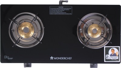 India Desire : Buy Wonderchef Ruby Black 2 Burner Glass Glass Manual Gas Stove(2 Burners) at Rs. 1399 from Flipkart [MRP Rs 7000]