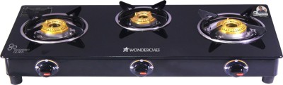India Desire : Buy Wonderchef Ruby Black 3 Burner Glass Glass Manual Gas Stove(3 Burners) at Rs. 1799 from Flipkart