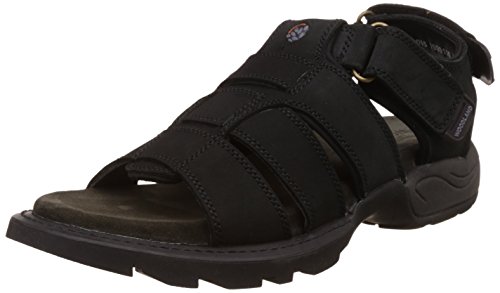 India Desire : Buy Woodland Mens Black Leather Sandals and Floaters 7 UK/India at Rs. 1047 from Amazon [Regular Price 2621]