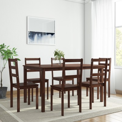 India Desire : Buy Woodness Winston Solid Wood 6 Seater Dining Set(Finish Color - Wenge) at Rs. 12726 from Flipkart [Regular Price Rs 15999]