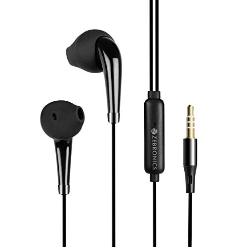 India Desire : Buy Zebronics Zeb-Calyx Wired Earphone with Deep Bass and Call Function(Black) at Rs. 211 from Amazon