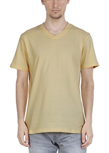 India Desire : Loot Deal- Buy Zovi Cotton Banana Cream Solid V-neck T-shirt at Rs. 68 from Amazon