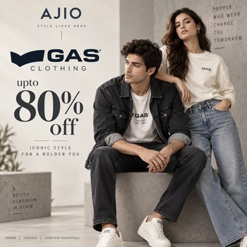 India Desire : Ajio Clothing Offer: Upto 80% Off On GAS Clothing Starts @Rs 161 Only