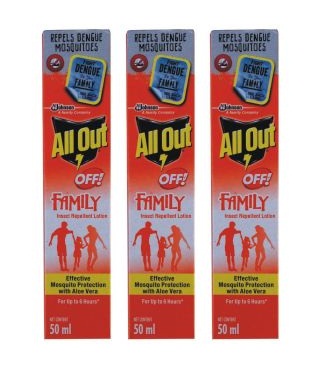 India Desire : Shopclues Loot Offer: Buy Set Of 3 All Out Off Family Insect Repellent Lotion At Rs. 72 Only From Shopclues