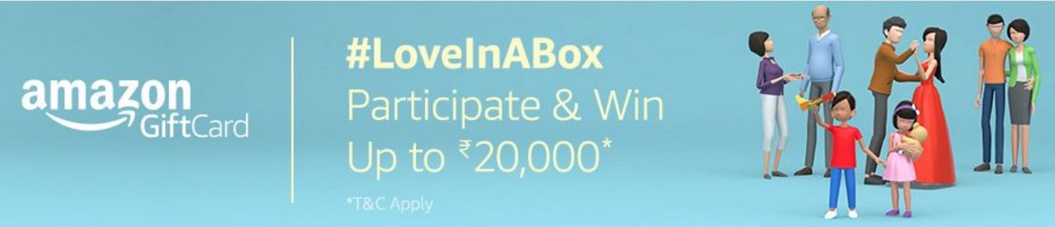 India Desire : Amazon #LoveInABox Contest : Watch & Win Upto 2000 Worth Of Amazon Gift Cards On Valentine Day