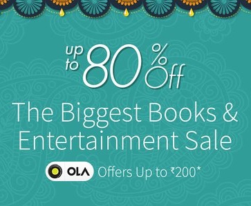 India Desire : Amazon 17th Oct Great Indian Festive Sale : Get Upto 80% Off + Rs. 200 Ola Rides Voucher On Books From Amazon