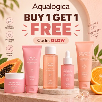 India Desire : Aqualogica BOGO Sale - Buy 1 Get 1 Free With Code GLOW (Sep 2026)