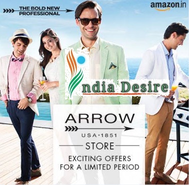 India Desire : Amazon : Flat 70% Off On Arrow Mens Clothing Starting From Rs 479 Only