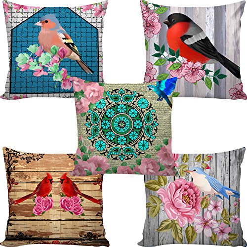 Buy Digital Printed Cushion Cover 16x16 inches / 40x40 cms (Set of 5