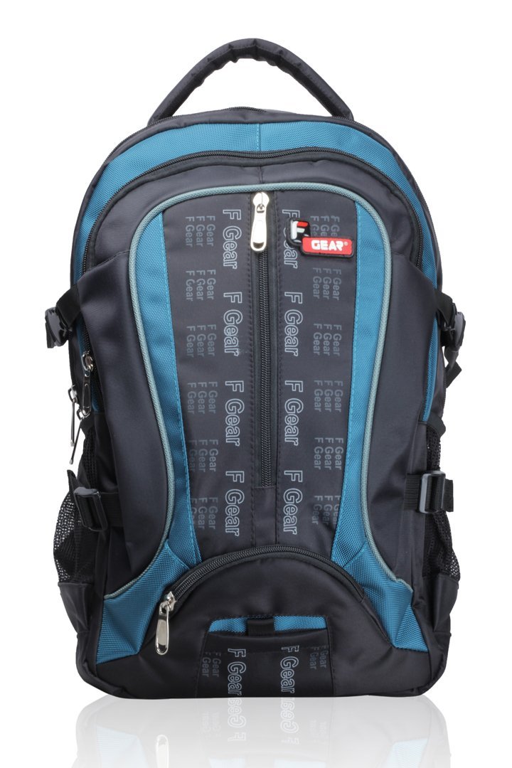 India Desire : Buy F Gear Axe Black Aqua Blue School Bag Worth Rs. 1850/- At Rs. 795/- only on amazon